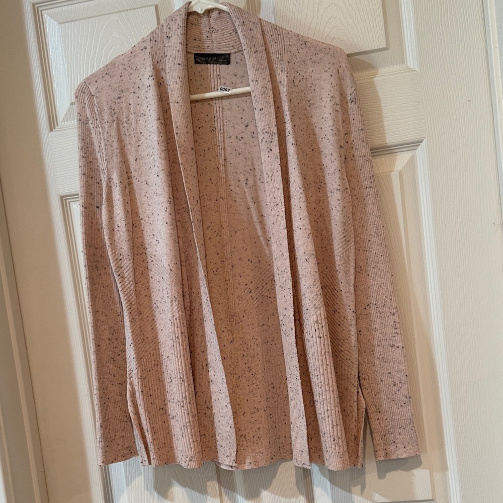 Verve Ami Women's Pink Speckled Cardigan NWT size Small